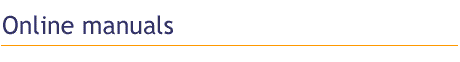 Online manuals